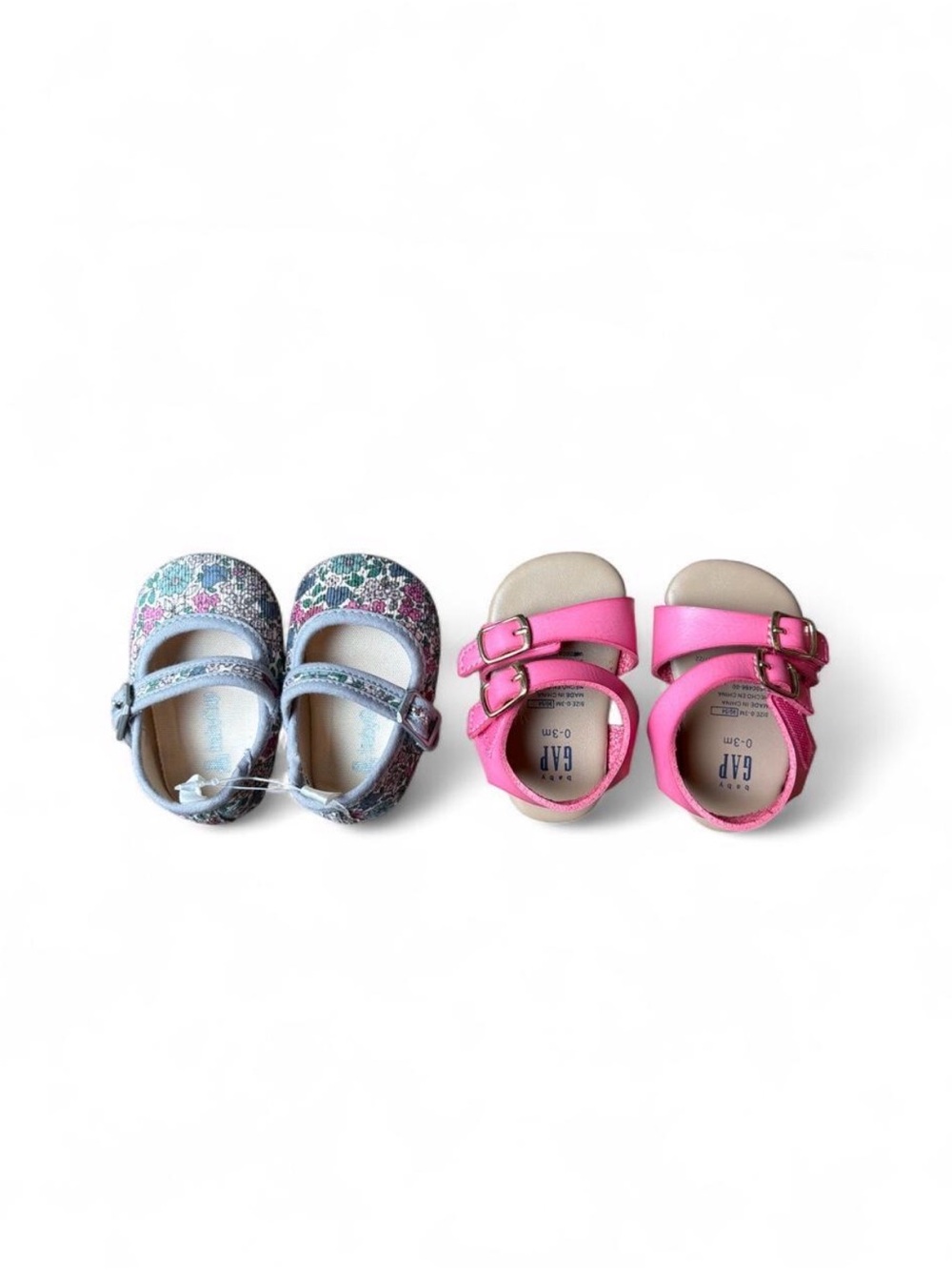 GAP Girls Pink Buckle Sandals and Floral Mary Janes